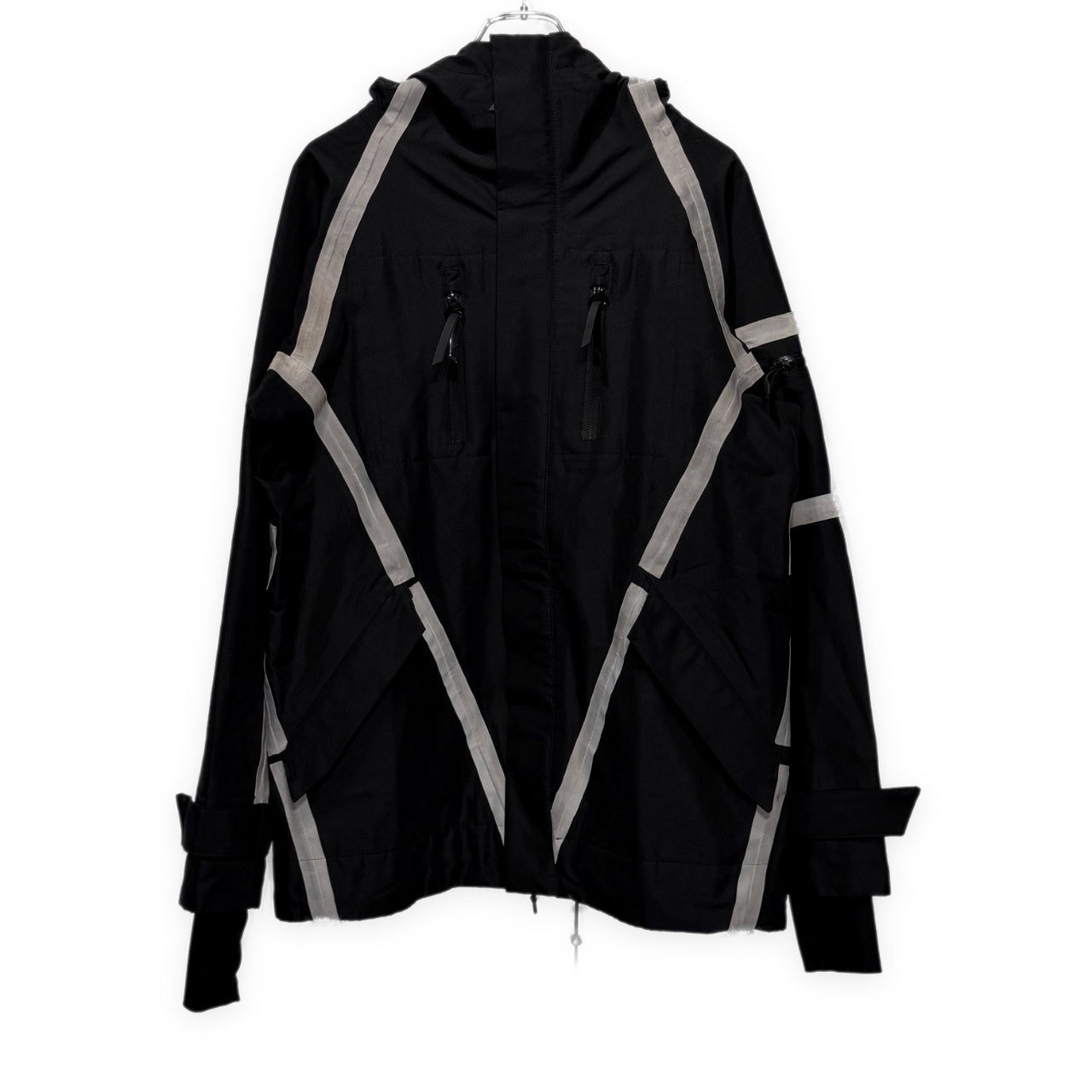 11 by Boris Bidjan Saberi シームテープサムホール付ハイネックマウンテンパーカー ジャケット ブルゾン コート アウター ボリスビジャンサベリ メンズ