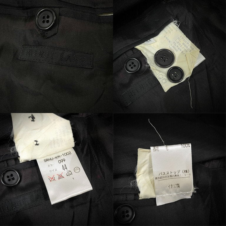 HELMUT LANG ストライプウールトロピカル3Bテーラードジャケット Archive 90s 本人期 ブレザー コート アウター ヘルムートラング メンズ
