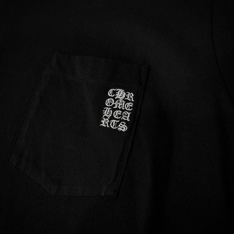 CHROME HEARTS 22SS GRP Y NOT LIGHT WORK TEE クロスロゴ刺繍クルーネックポケットTシャツ カットソー 半袖 Tee T-shirt トップス クロムハーツ メンズ
