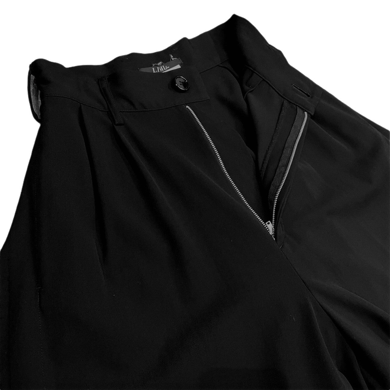 LIMI feu 16AW ウールギャバジンサイドカットオフサルエルパンツ ボトムス 裁ち切り Yohji Yamamoto Femme リミフゥ ヨウジヤマモト レディース