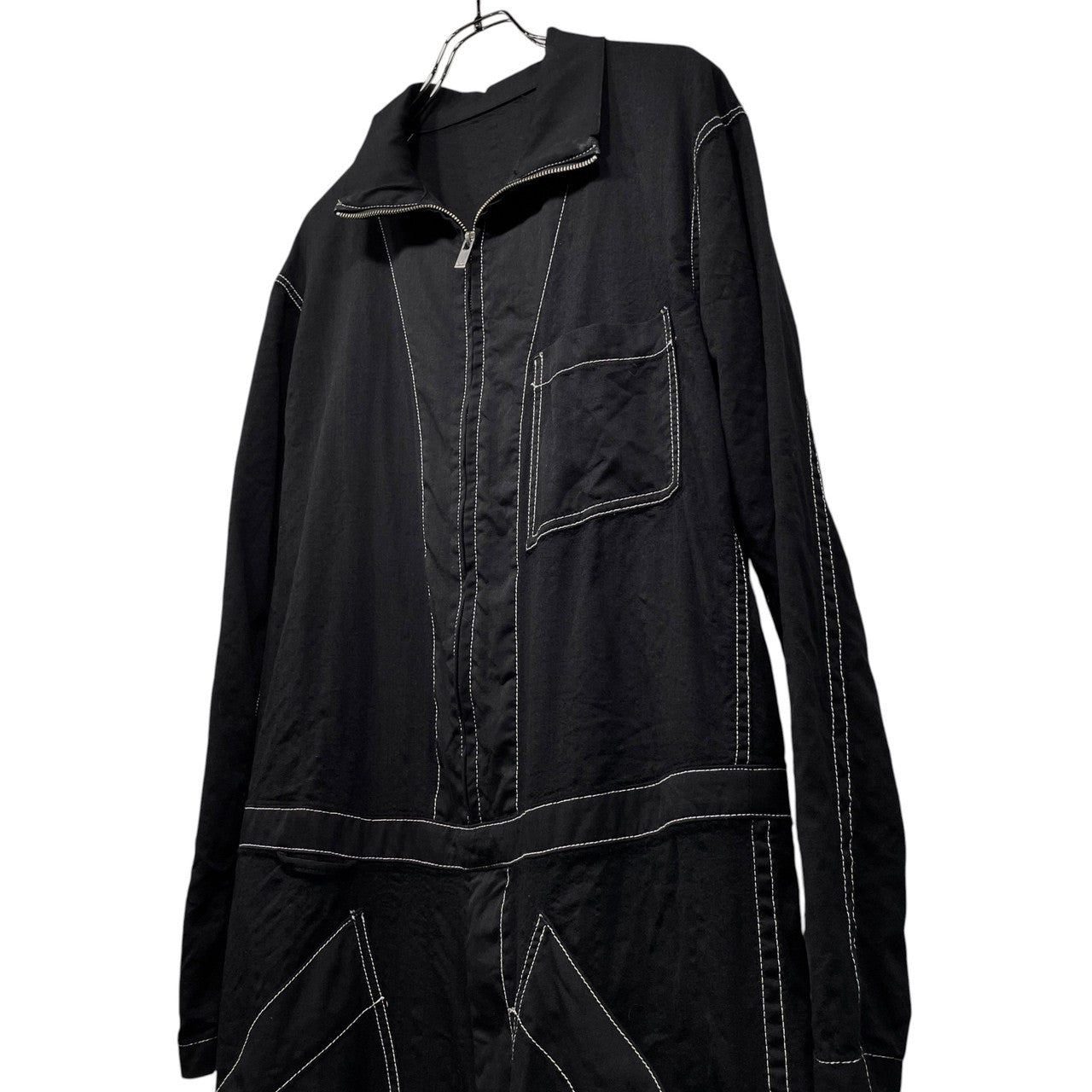 sulvam 21AW ウールギャバジンジャンプスーツ シワギャバ つなぎ オーバーオール ジャケット パンツ アウター SO-Y03-150 サルバム メンズ