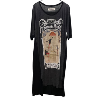 SHARE SPIRIT レーヨンリネンスカルプリントドルマンオーバーサイズカットソー Tシャツ トップス Tee T-shirt Y2K シェアスピリット メンズ