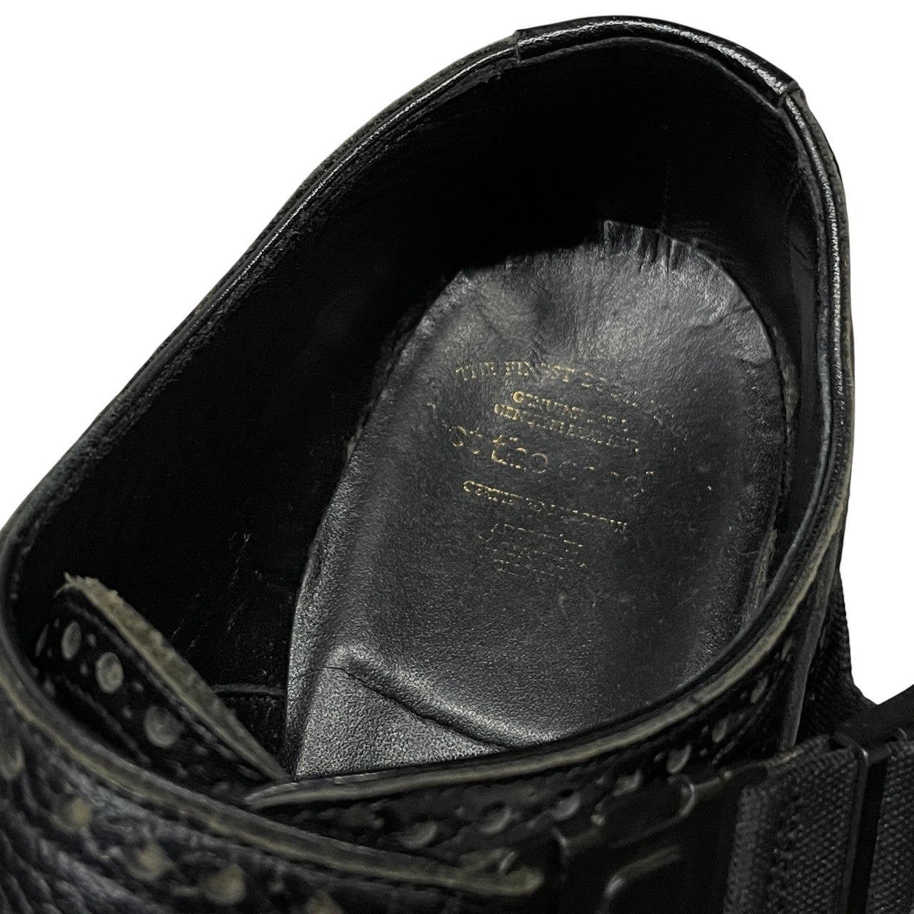 foot the coacher ダブルモンクストラップボリュームソールレザーブローグシューズ 短靴 クツ チップ 7 1/2 25.5cm フットザコーチャー メンズ