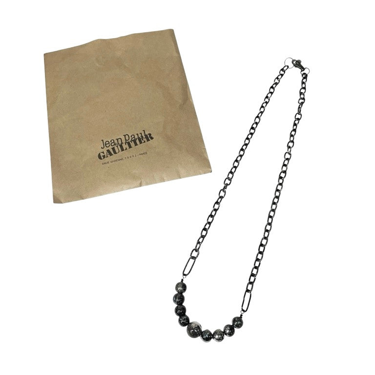 Jean Paul GAULTIER 球体モチーフチェーンネックレス 一点物 激レア 希少 Archive 90s 00s JPG 未使用 ペンダント アクセサリー ジャンポールゴルチエ メンズ レディース ユニセックス