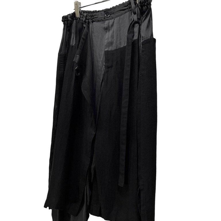 Yohji Yamamoto Pour Homme 14SS キュプラレーヨン切替クロップドラップパンツ LOOK 8 Archive ボトムス ヨウジヤマモトプールオム メンズ