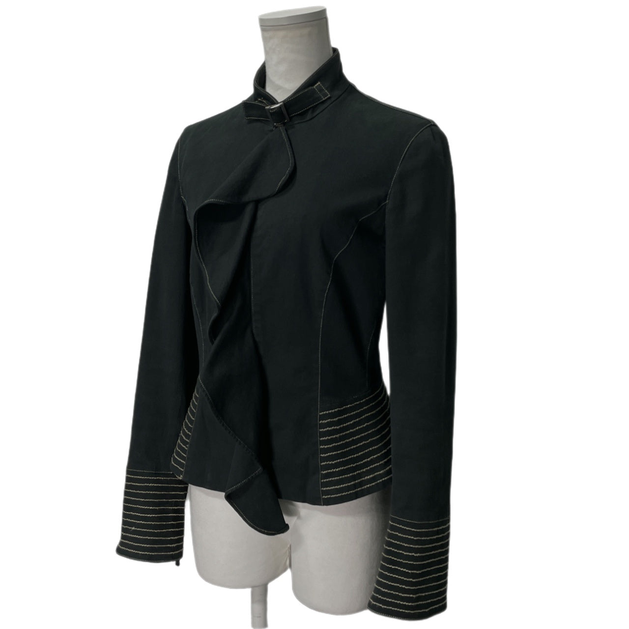 EMPORIO ARMANI ~90's EMPORIO ARMANI フリルデザインジップジャケット