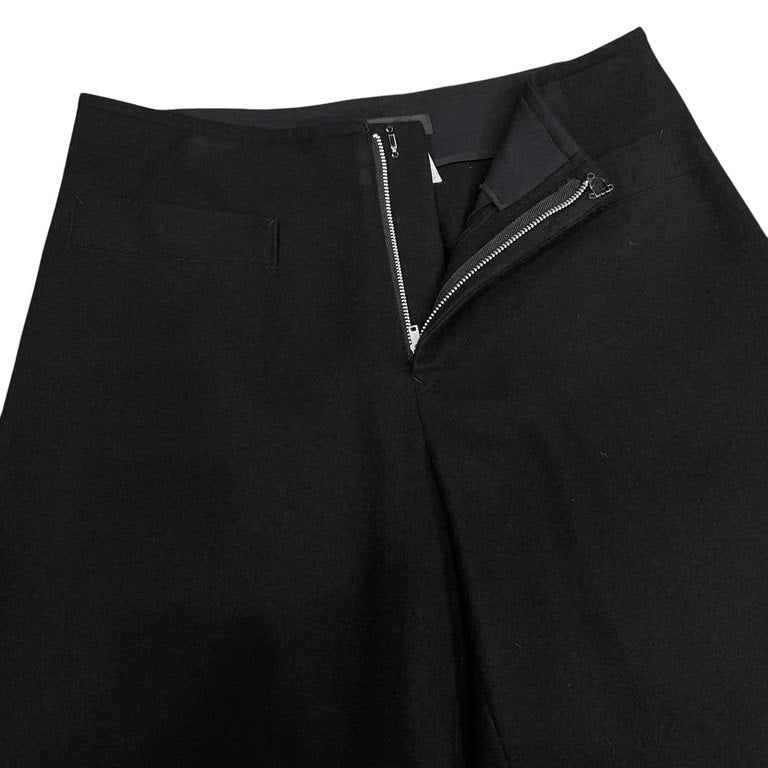Yohji Yamamoto +NOIR ウールフランネルデザインポケットストレートワイドパンツ Archive ボトムス Femme Y's ヨウジヤマモトプリュスノアール ファム ワイズ レディース
