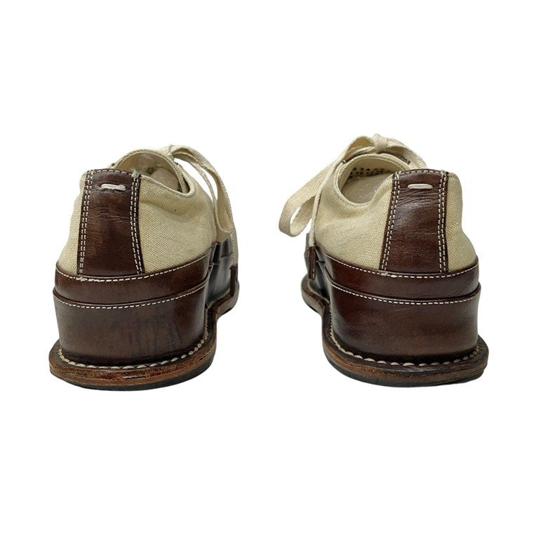 Maison Margiela 22 キャンバスレザーレースアッププラットフォームシューズ フラット ブーツ スニーカー 靴 クツ メゾンマルジェラ メンズ