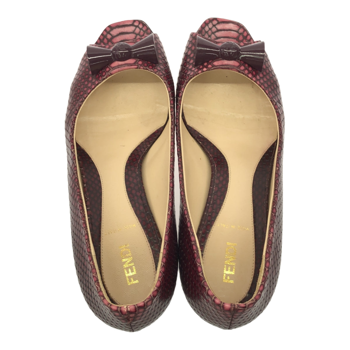 FENDI FENDI パンプス パイソン 37H