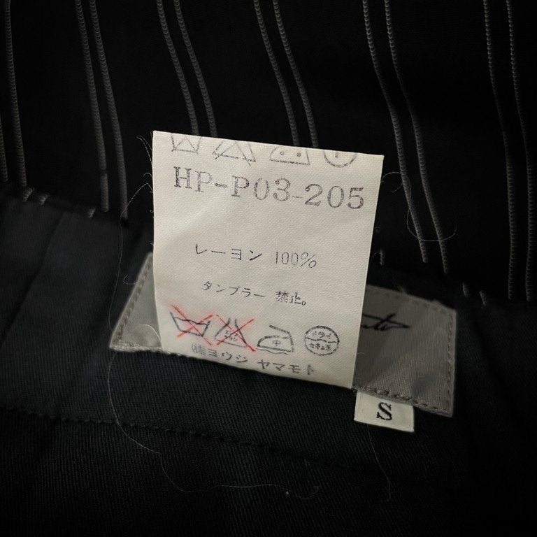 Yohji Yamamoto Pour Homme 93AW レーヨンストライプワイドテーパードパンツ スラックス トラウザーズ Archive 90s ボトムス ヨウジヤマモトプールオム メンズ