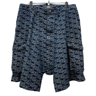 Vivienne Westwood MAN 21SS オーブ柄ジャカードデニムサルエルカーゴハーフパンツ ショート ショーツ ボトムス 総柄 ヴィヴィアンウエストウッド マン メンズ