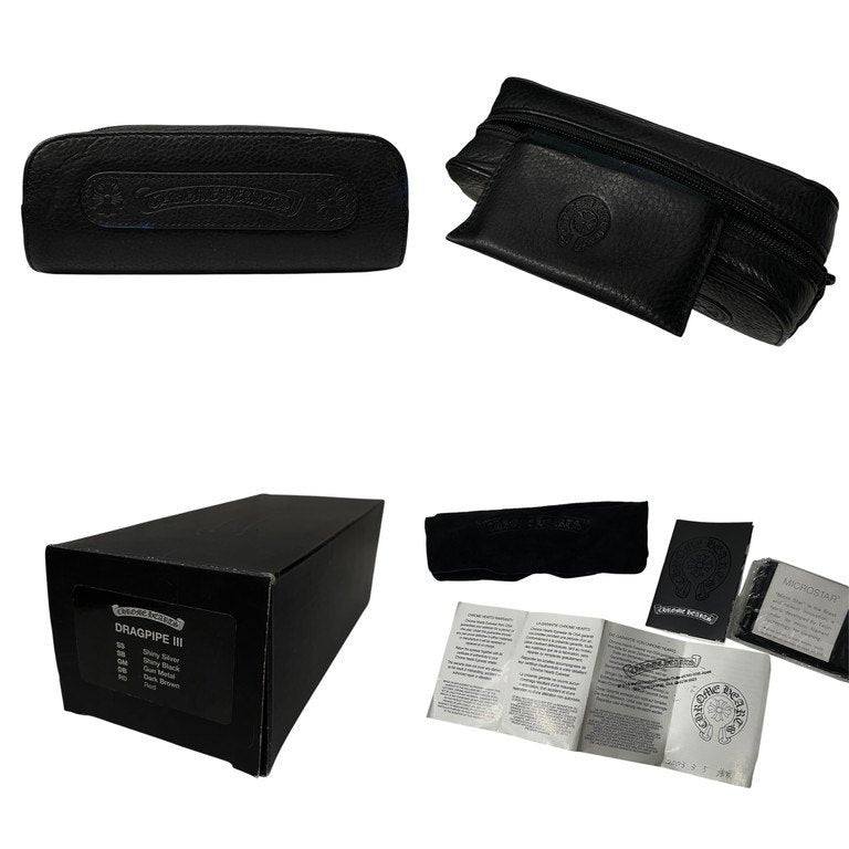 CHROME HEARTS DRAGPIPE3 D.P. III サイドダガーフォックスフレームハーフリムサングラス 眼鏡 メガネ アイウェア 服飾雑貨 小物 CH クロムハーツ メンズ レディース ユニセックス