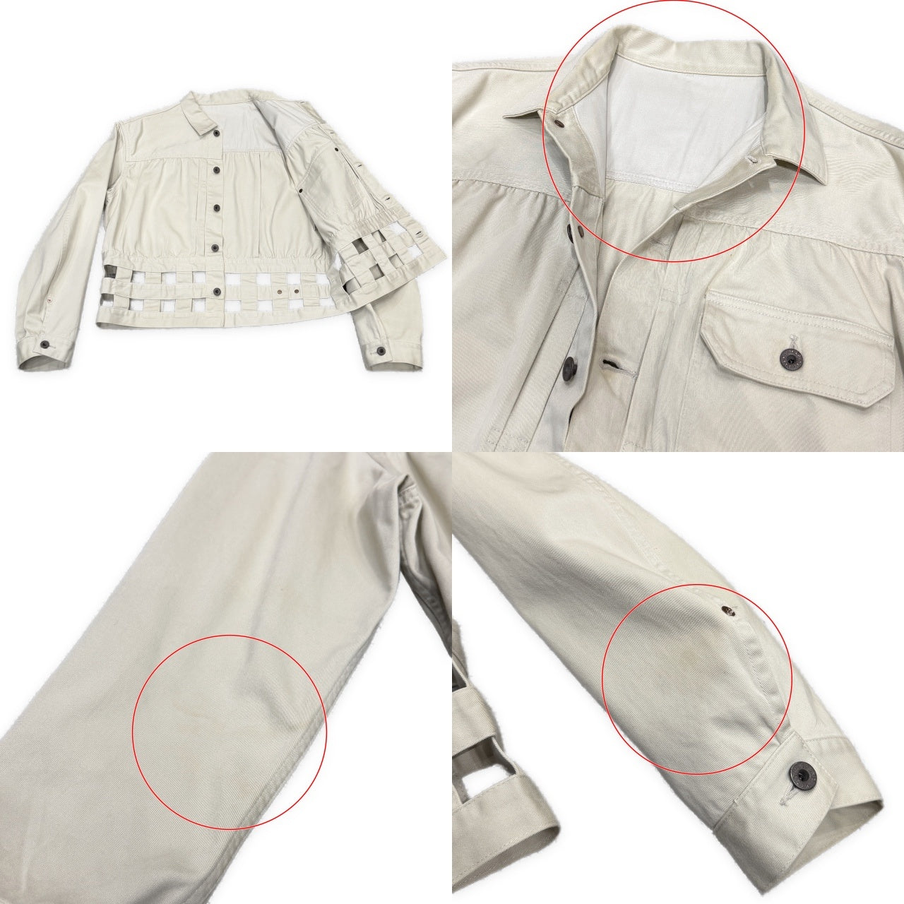 KAPITAL VINTAGE SATIN WINDOWPANE 1st JACKET ヴィンテージサテンウインドウペンファーストジャケット トラッカー ブルゾン キャピタル メンズ