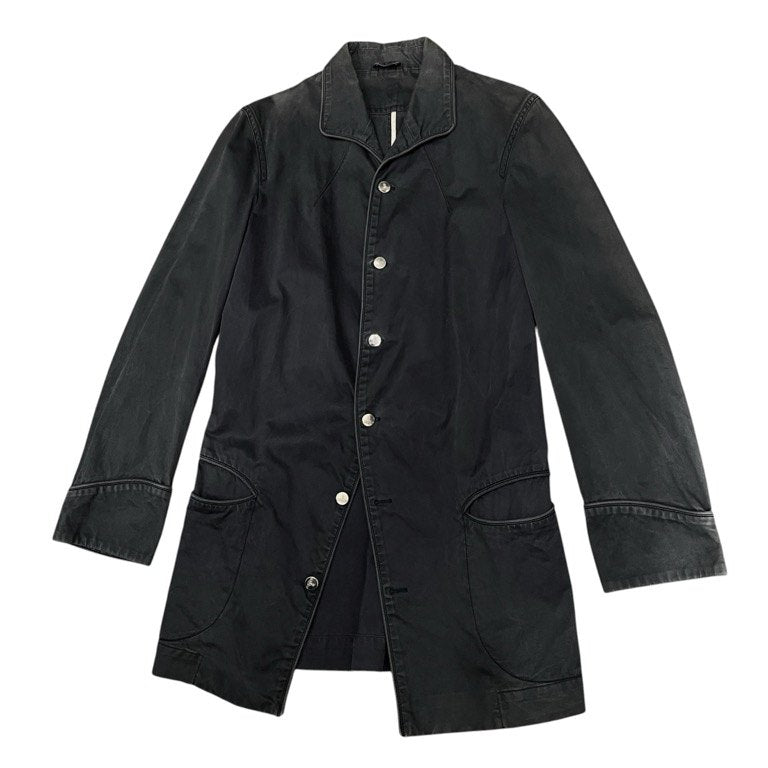 Vivienne Westwood MAN 00SS オーブ刻印メタルボタンコットンパイピングロングコート ジャケット ブルゾン アウター Archive 90s 00s ヴィヴィアンウエストウッド マン メンズ