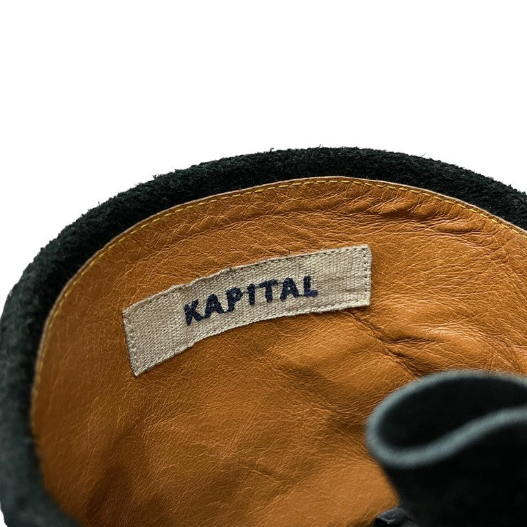 KAPITAL 07AW スウェードレザーエンジニアポパイブーツ 靴 シューズ スエード 25cm ラバーソール Archive アーカイブ キャピタル メンズ