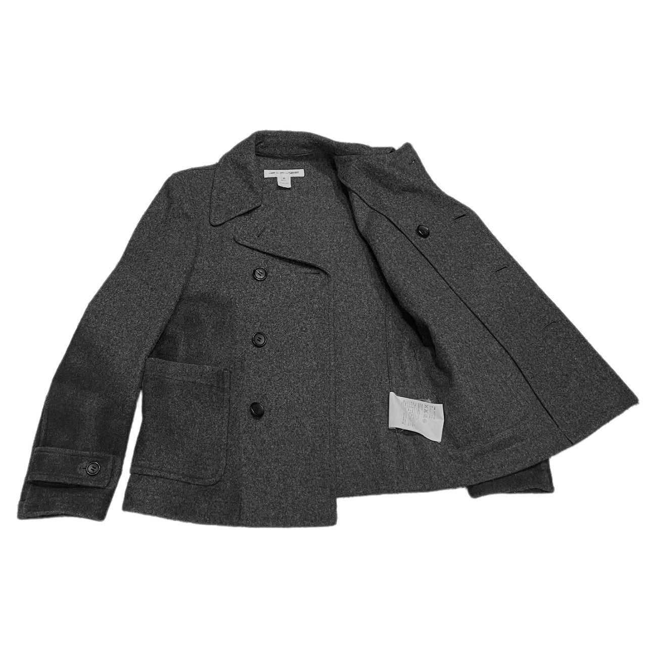 COMME des GARCONS SHIRT 15AW 圧縮ウールハンドペイントグラデーションピーコート Pコート ブルゾン ジャケット アウター Archive コムデギャルソン シャツ メンズ