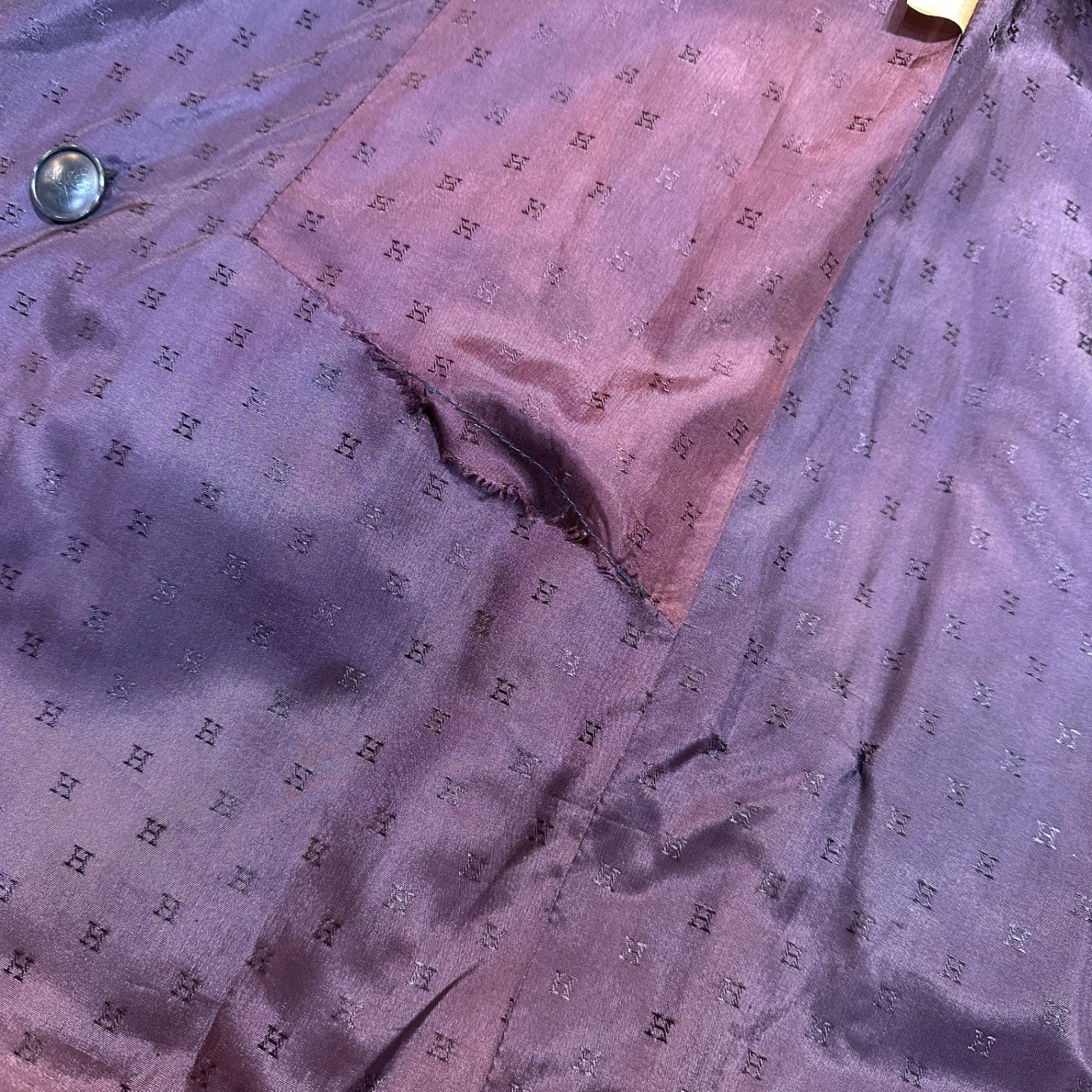 HERMES Hermès ピンストライプ ダブルジャケット