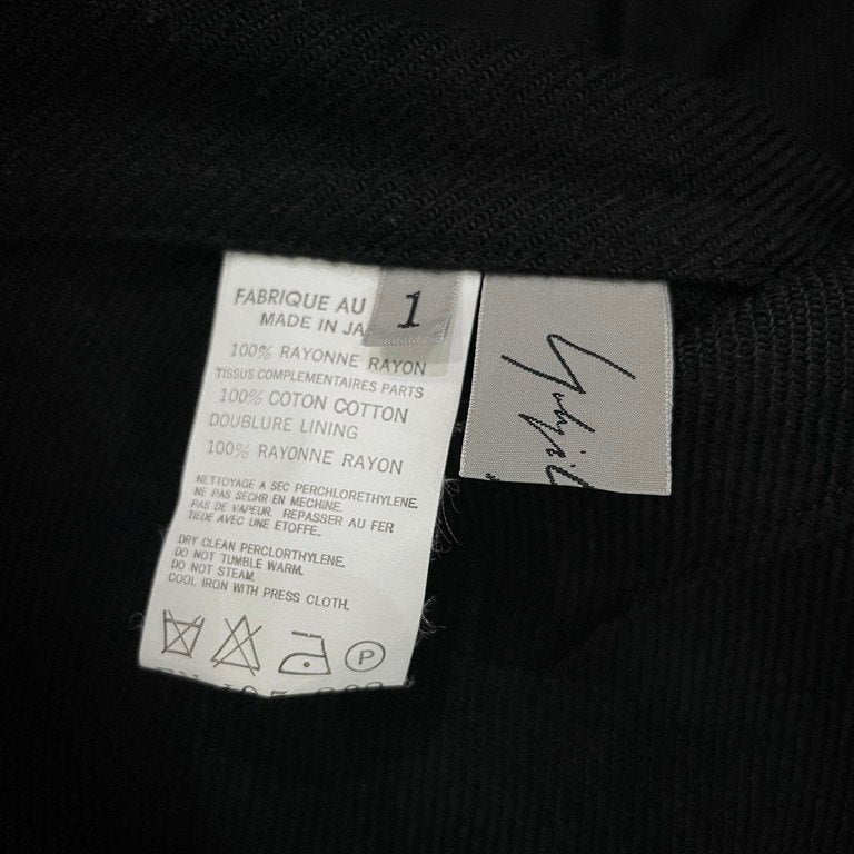 Yohji Yamamoto Femme 05AW レーヨンツイードフックボタンテーラードジャケット ブレザー ブルゾン コート アウター Archive ヨウジヤマモトファム レディース