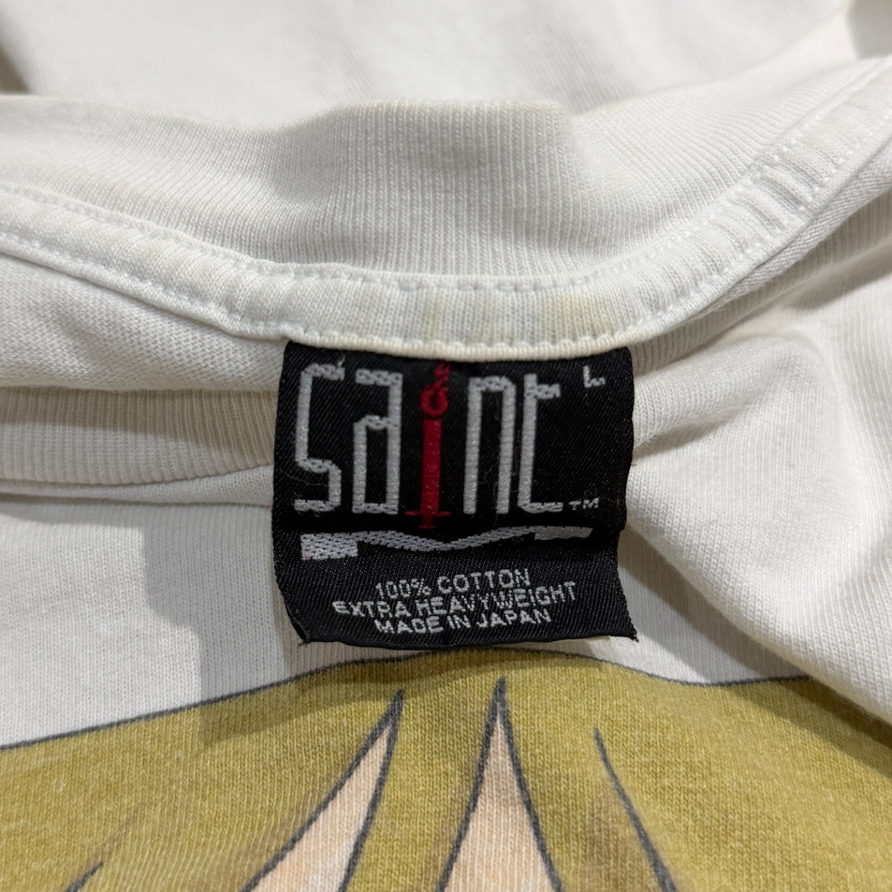 SAINT MICHAEL 23SS SS TEE/SUNGLASS/WHITE ヴィンテージ加工プリントTシャツ カットソー T-shirt トップス SM-S23-0000-023 Mxxxxxx セントマイケル メンズ
