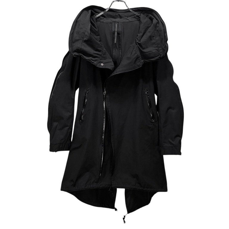 nude:masahiko maruyama 21AW WATER REPELLENT Military Coat 塩縮撥水加工コットンナイロンツイル止水ジップモッズコート ファスナー ジャケット パーカ ブルゾン アウター 定価86,900円 NU-1482 ヌード マサヒコマルヤマ メンズ