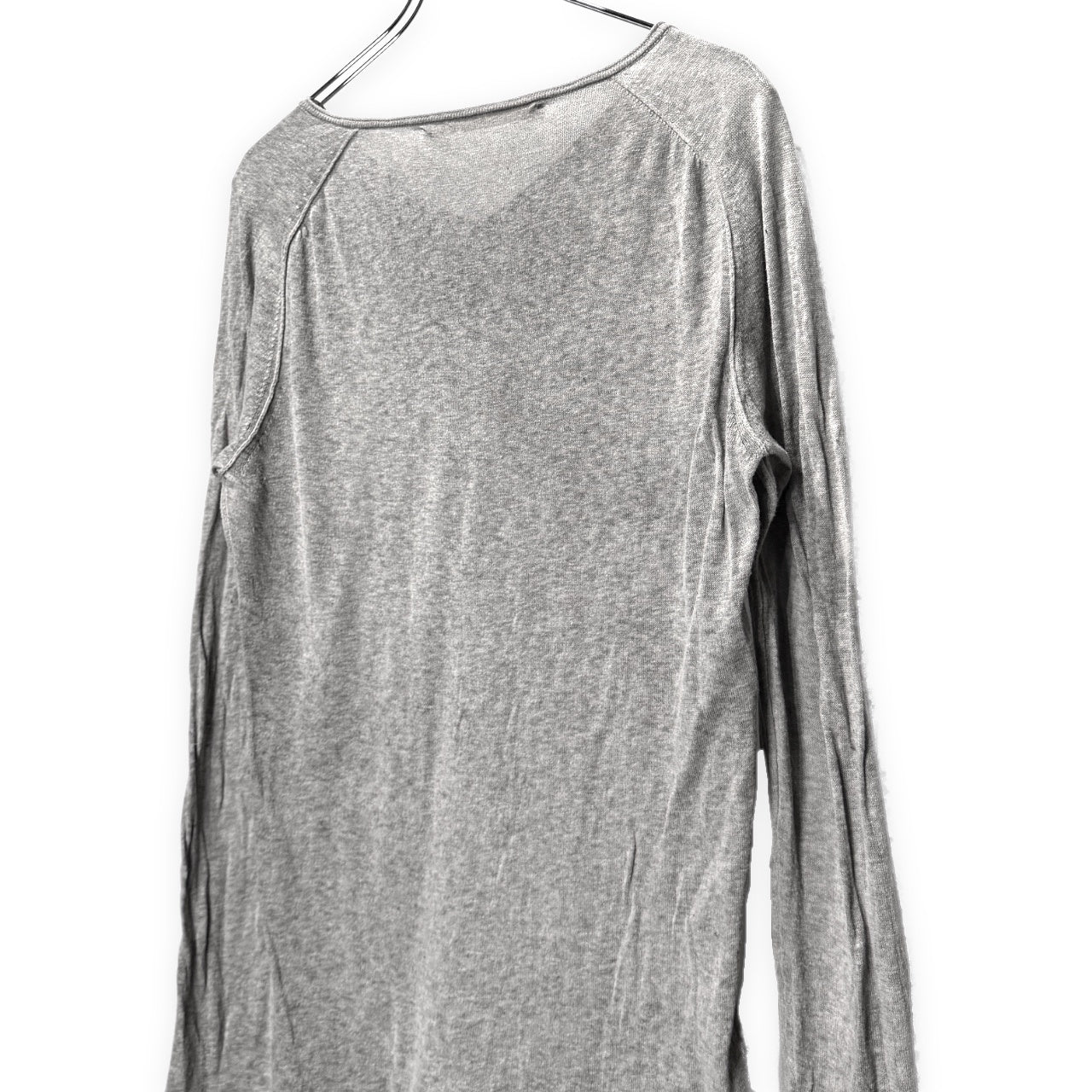 ISABEL BENENATO 14SS コットンリネンVネックサマーニットセーター トップス カットソー Tシャツ イザベルベネナート メンズ
