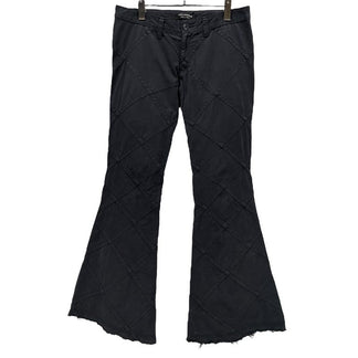 JUNYA WATANABE COMME des GARCONS 02SS バイアスチェックカットオフフレアパンツ 再構築 Archive ボトムス ジュンヤワタナベ コムデギャルソン レディース