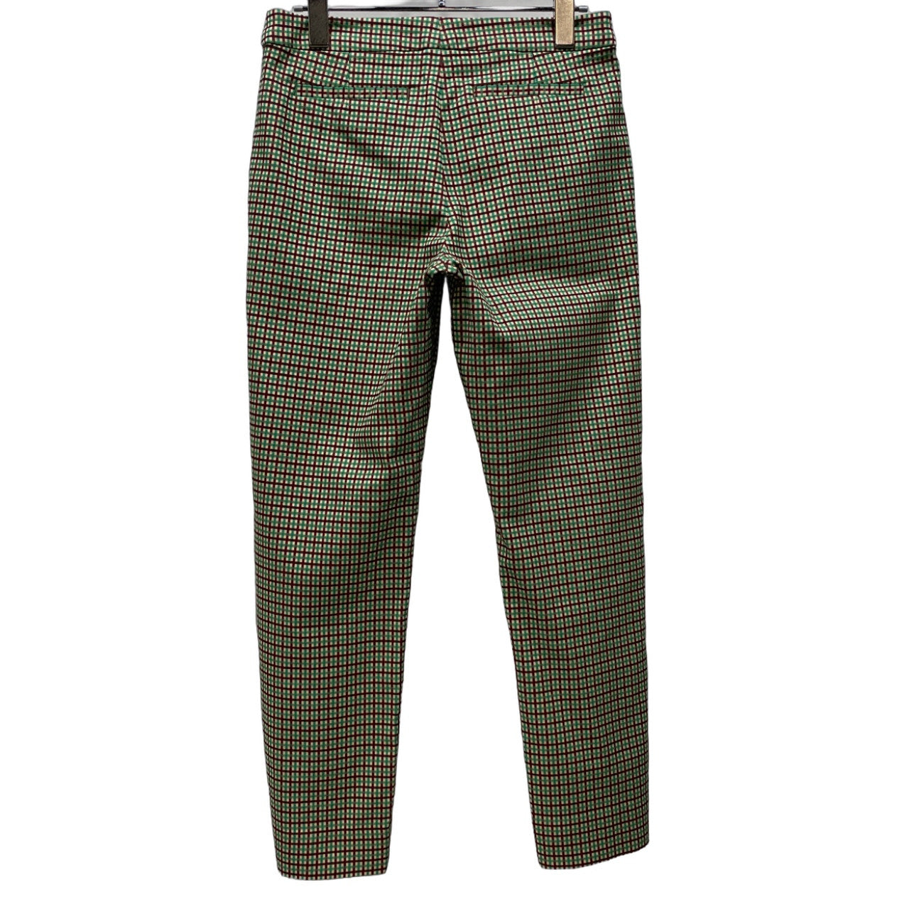 DRIES VAN NOTEN ストレッチコットンチェックテーパードパンツ Archive ボトムス ドリスヴァンノッテン レディース