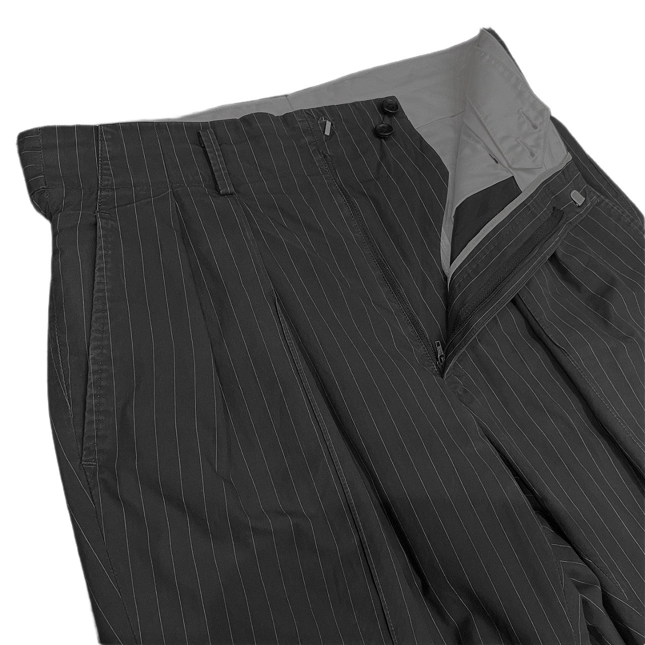 RAINMAKER KYOTO 16SS STRIPE 2-TUCK TROUSERS コットンストライプ2タックパンツ ボトムス レインメーカー メンズ