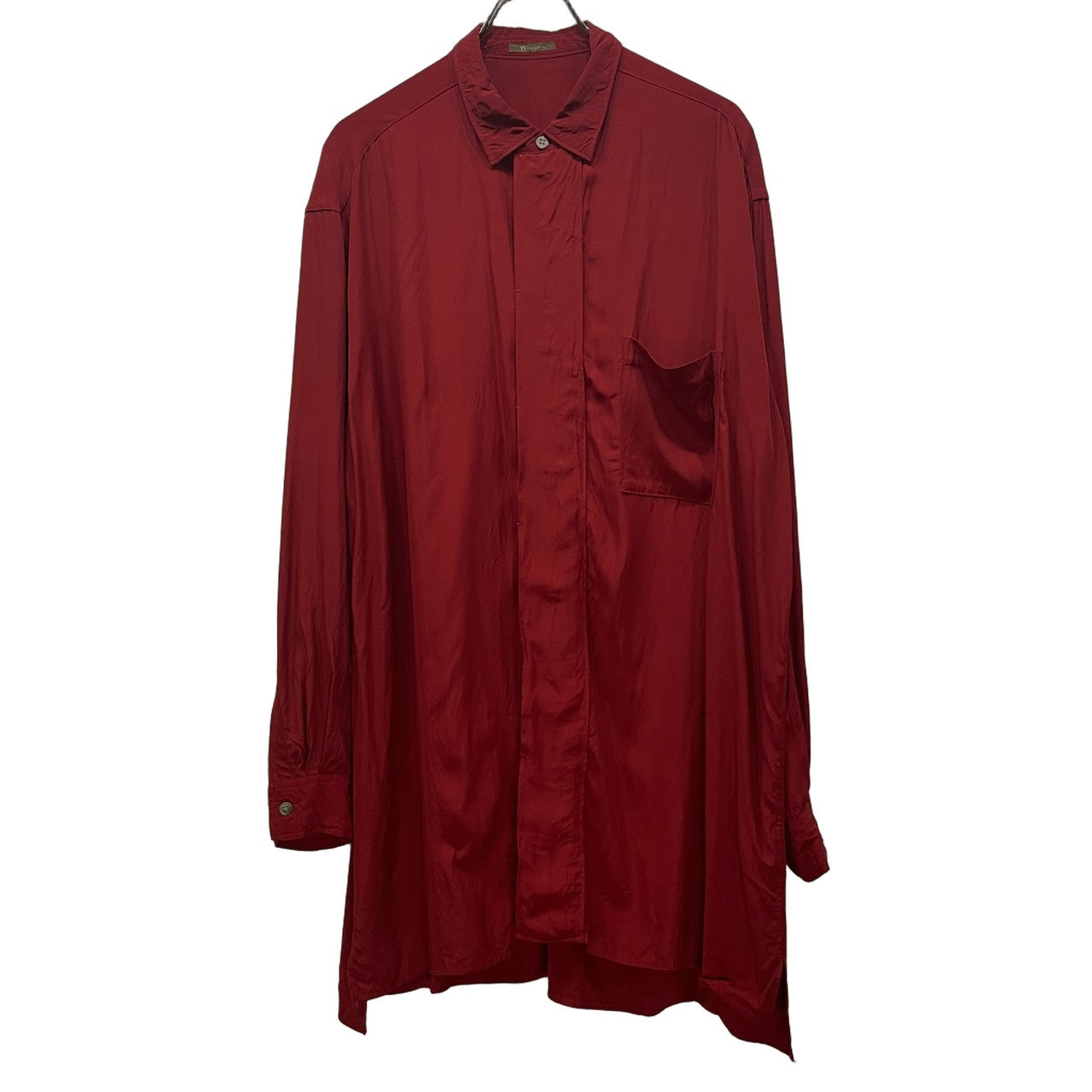 Y's for men レーヨンスクエアカットオーバーサイズフライフロントシャツ ブラウス Archive 90s 比翼 トップス Yohji Yamamoto Pour Homme ヨウジヤマモトプールオム ワイズフォーメン メンズ
