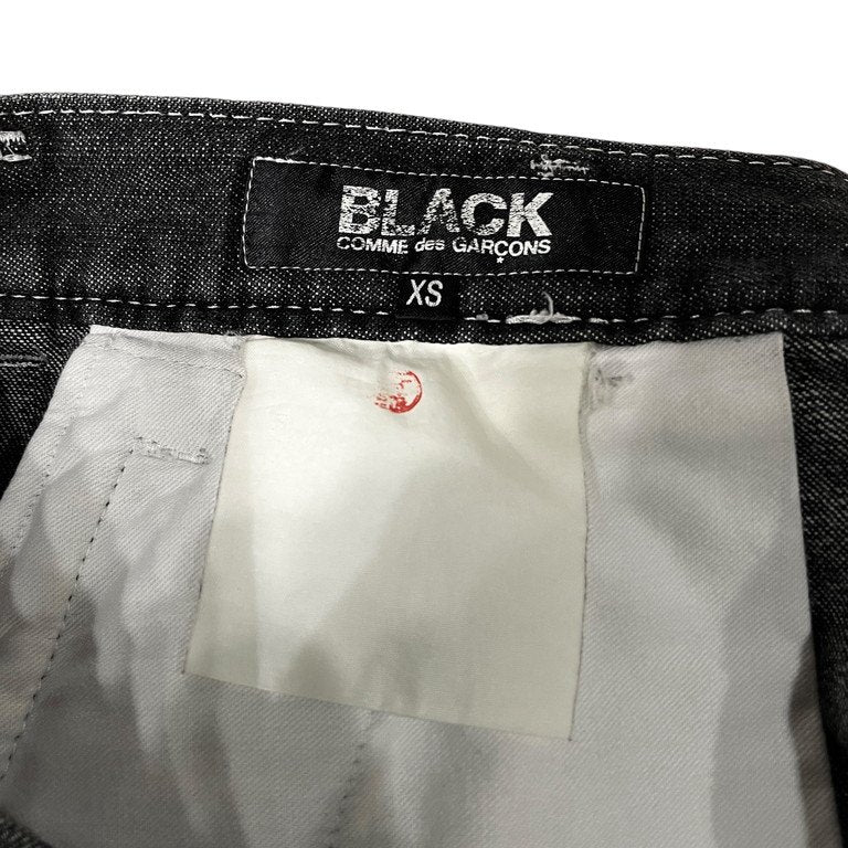 BLACK COMME des GARCONS ブラックデニムサルエルパンツ ドロップクロッチ ボトムス ブラック コムデギャルソン メンズ レディース ユニセックス