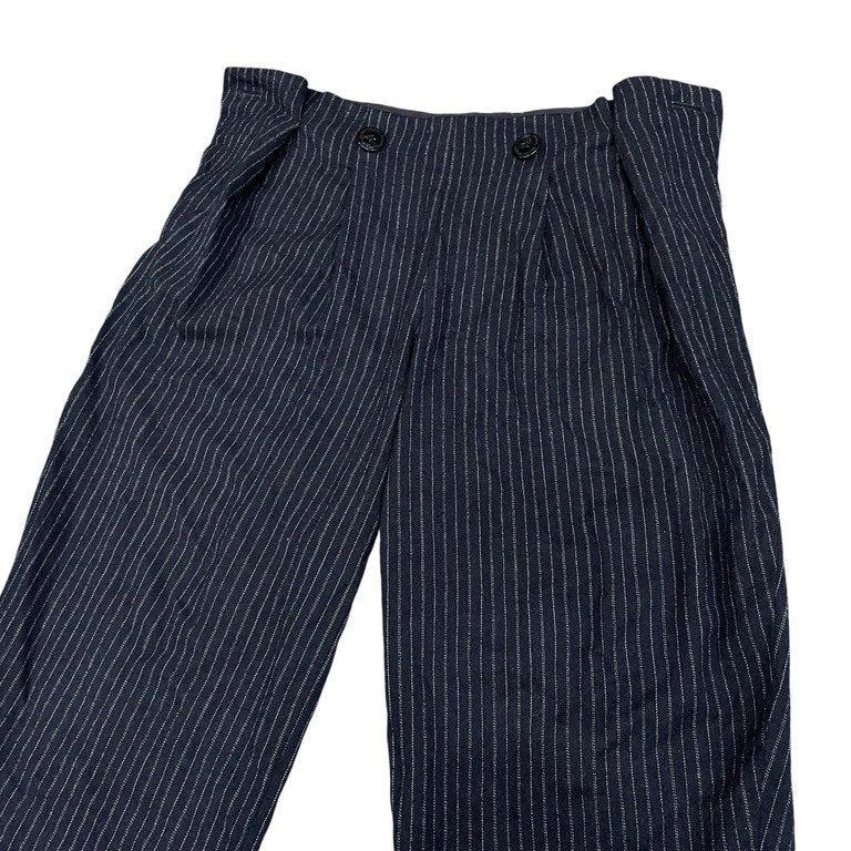 Vivienne Westwood ANGLOMANIA ウールストライプフランネルサイドダブルラップパンツ ボトムス ヴィヴィアンウエストウッド アングロマニア メンズ レディース ユニセックス