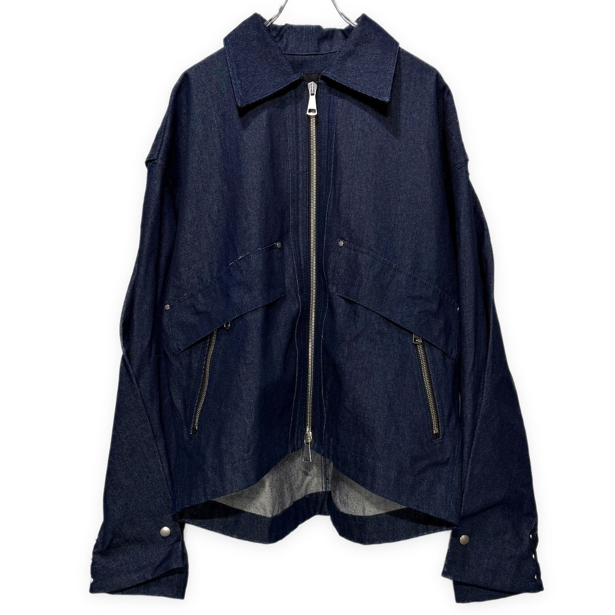A.F ARTEFACT DENIM TUCK SLEEVES JACKET デニムタックスリーブジップアップジャケット ブルゾン コート アウター エーエフ アーティファクト メンズ