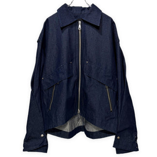 A.F ARTEFACT DENIM TUCK SLEEVES JACKET デニムタックスリーブジップアップジャケット ブルゾン コート アウター エーエフ アーティファクト メンズ