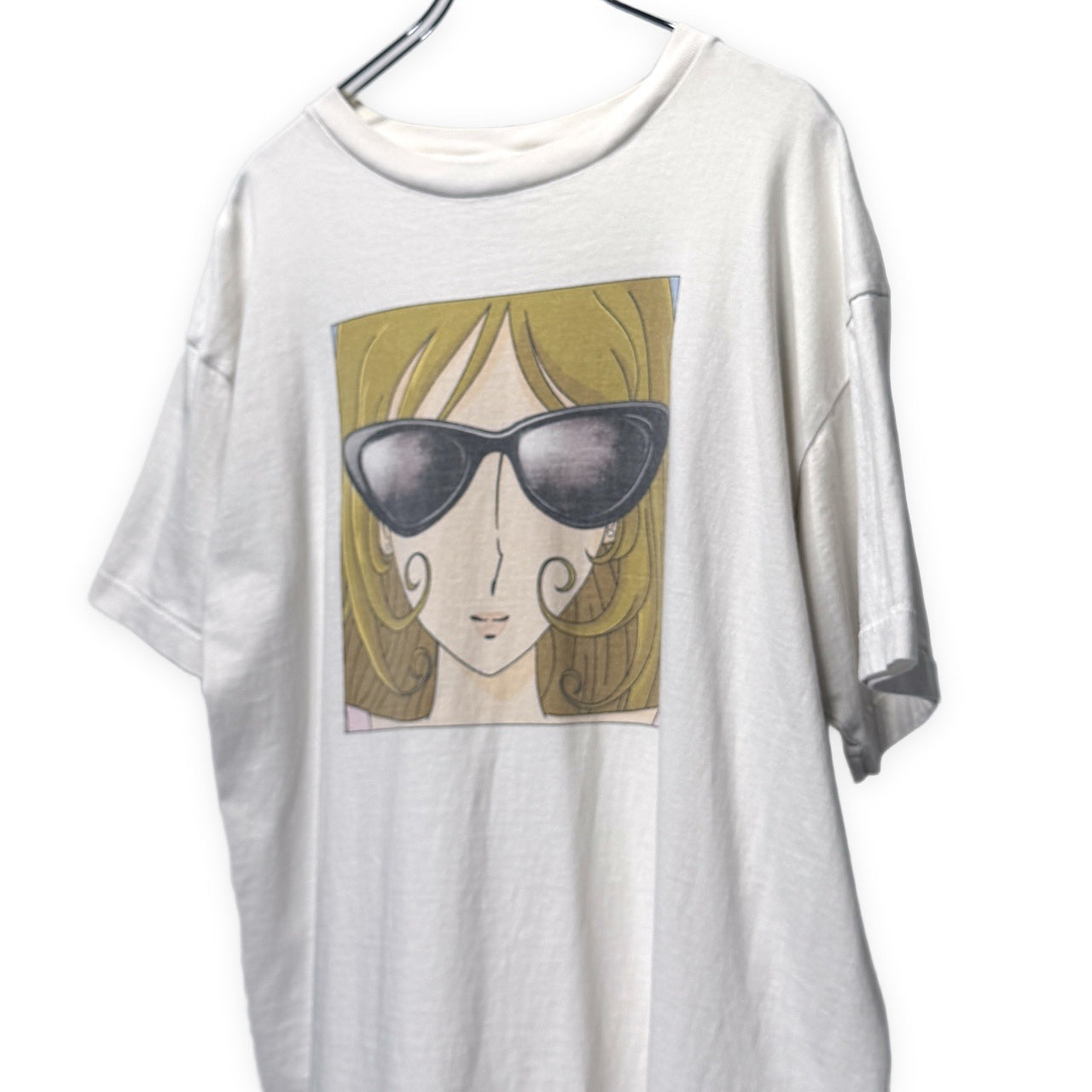SAINT MICHAEL 23SS SS TEE/SUNGLASS/WHITE ヴィンテージ加工プリントTシャツ カットソー T-shirt トップス SM-S23-0000-023 Mxxxxxx セントマイケル メンズ