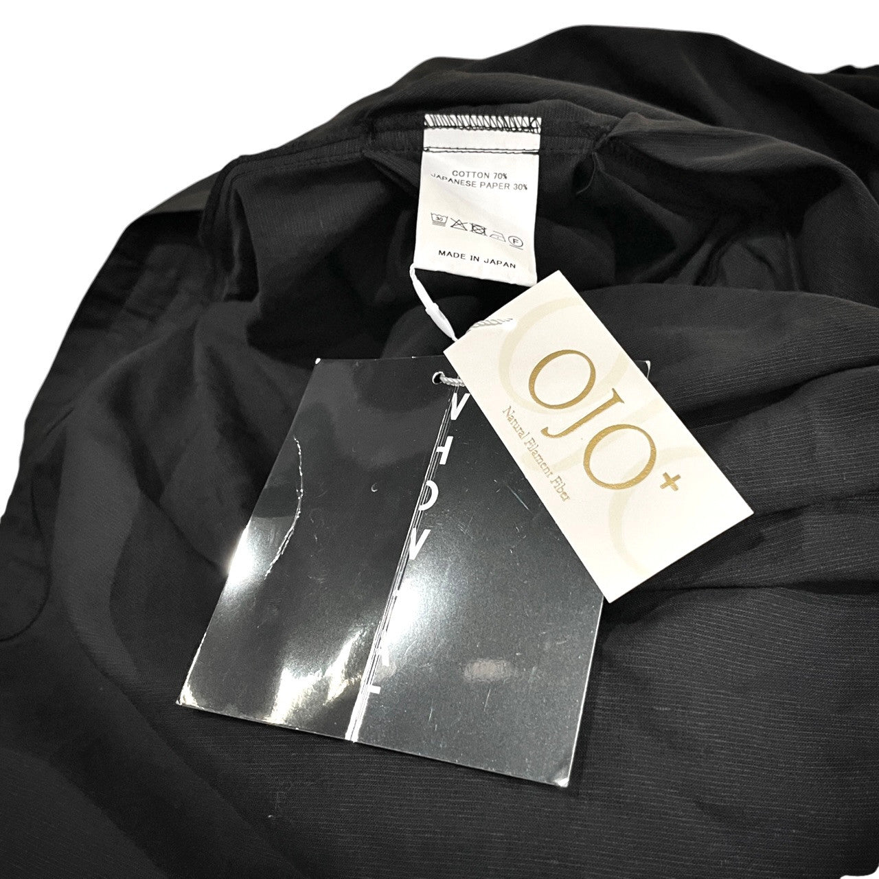 whowhat 25SS 4 TRANSFORM WIDE SLEEVE -BLACK- 変型シャーリングワイドタックスリーブジャケット ブラウス シャツ ブルゾン コート アウター WH-2501-T9 定価35,200円 未使用タグ付き フーワット メンズ レディース ユニセックス