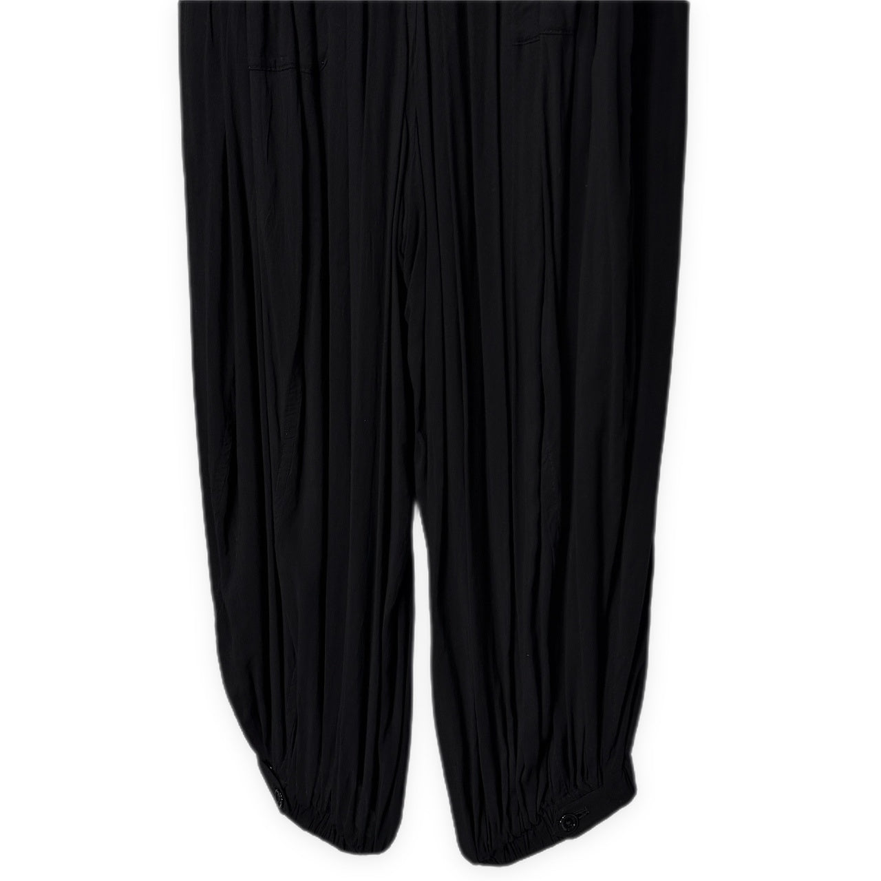 Yohji Yamamoto Pour Homme 13SS レーヨンギャザーイージーバルーンパンツ Archive ドローストリング ウエストゴムシャーリング HX-P07-202 ヨウジヤマモトプールオム メンズ
