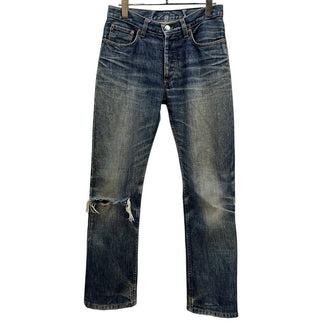 HELMUT LANG 1998 5POCKET WASHED DENIM PANTS JEANS ウォッシュドデニム5ポケットニークラッシュパンツ ジーンズ ボトムス Archive 90s ヘルムートラング メンズ