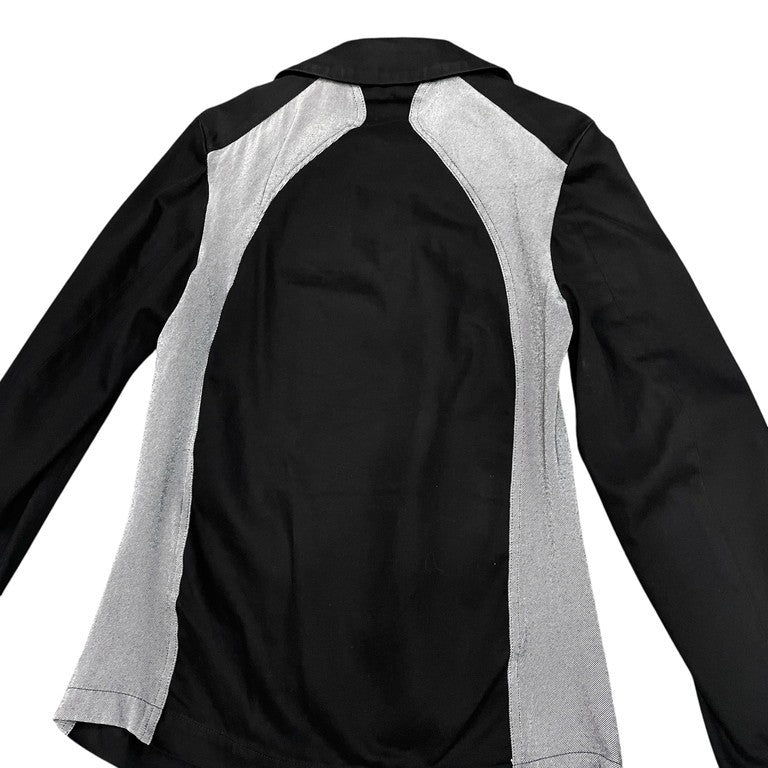 COMME des GARCONS HOMME PLUS EVER GREEN 03AW Curve 復刻 コットン切り替えダブルブレストジャケット コート ブルゾン アウター 09SS カーブ期 Archive コムデギャルソンオムプリュス メンズ
