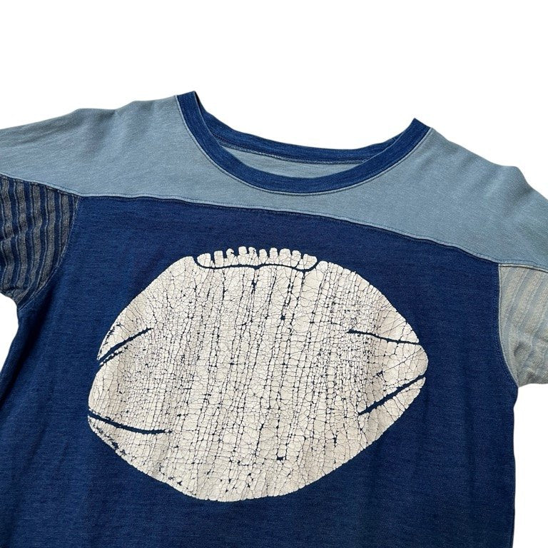 KAPITAL プリントパッチワーク7分丈Tシャツ カットソー Tee T-shirt トップス キャピタル メンズ レディース ユニセックス