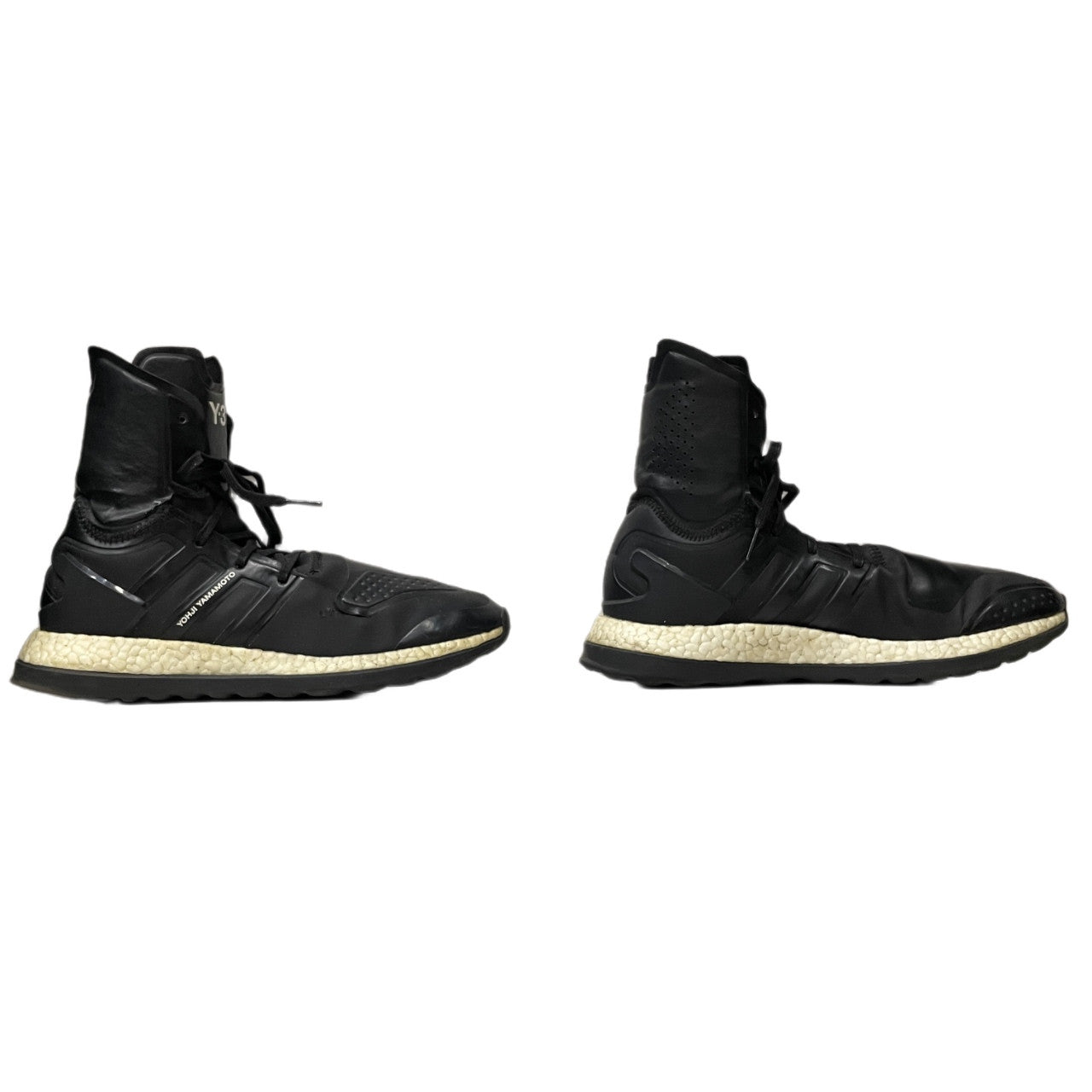 Y-3 PURE BOOST ZG HIGH BB6043 ピュアブースト レースアップハイカットスニーカーブーツ シューズ 靴 クツ 27cm Yohji Yamamoto adidas 定価51,150円 ワイスリー ヨウジヤマモト アディダス メンズ
