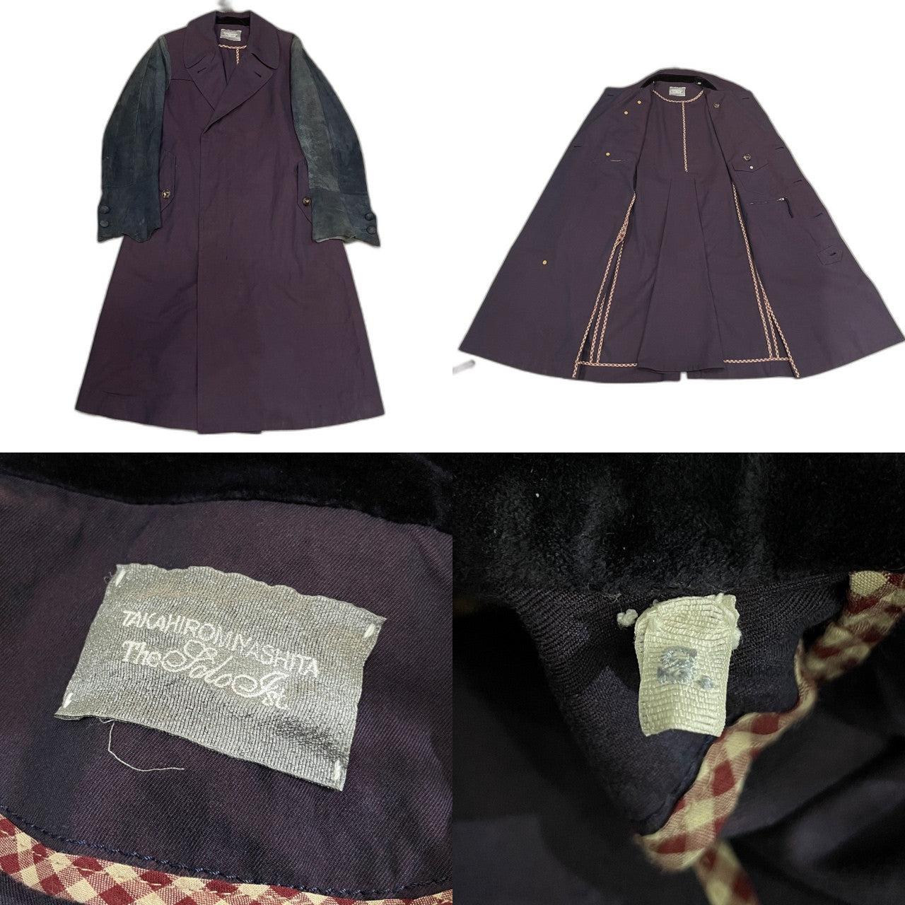 TAKAHIRO MIYASHITA TheSoloist. 13SS リバースラムレザーカットオフ袖切替ロングコート アウター ホースレザー 定価134,540円 Symphony #0007 ジャケット ブルゾン タカヒロミヤシタ ザ ソロイスト メンズ