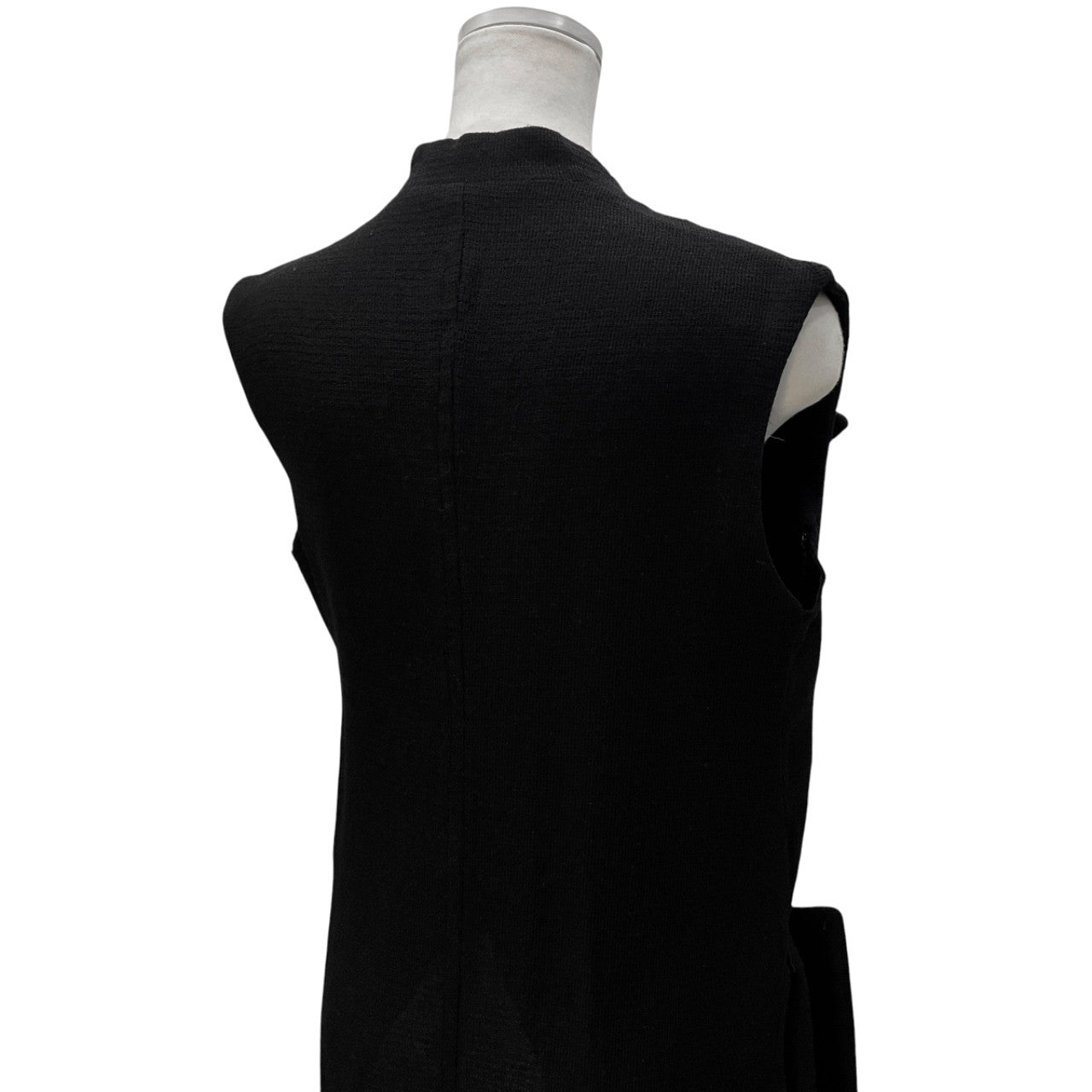 Y's サイドディープスリットノースリーブウールロングジャケット ベスト コート アウター Archive 90s Yohji Yamamoto Femme ヨウジヤマモトファム ワイズ レディース