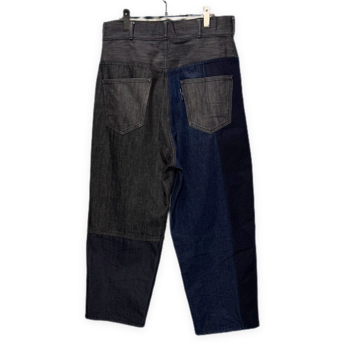 COMME des GARCONS HOMME 21AW デニム切り替えパッチワークワイドテーパードパンツ ジーンズ ボトムス コムデギャルソンオム メンズ