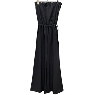McQ Alexander McQueen ポリエステルトロピカルチューブトップワイドサロペット オールインワン ジャンプスーツ パンツ ノースリーブ マックキュー アレキサンダーマックイーン レディース