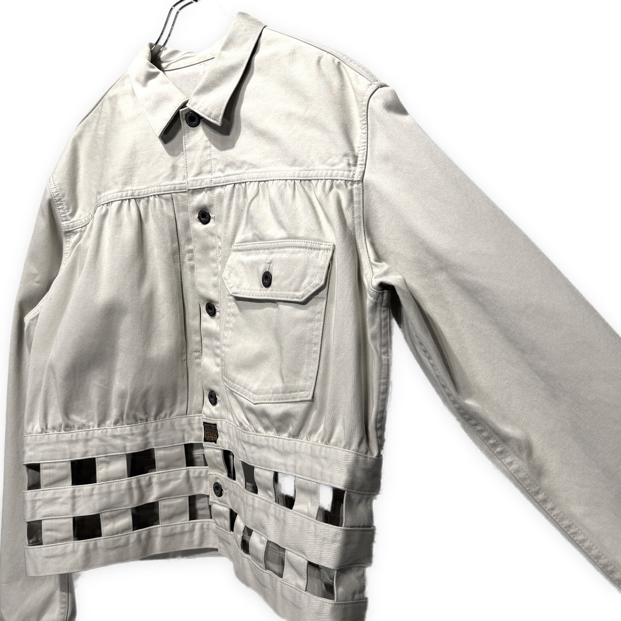 KAPITAL VINTAGE SATIN WINDOWPANE 1st JACKET ヴィンテージサテンウインドウペンファーストジャケット トラッカー ブルゾン キャピタル メンズ