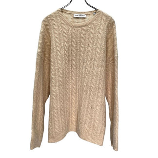 OUR LEGACY 22AW POPOVER ROUNDNECK Camel Cable Fuzzy Alpaca ポップオーバーラウンドネックケーブルアルパカウールニットセーター M4223PCF 定価67,100円