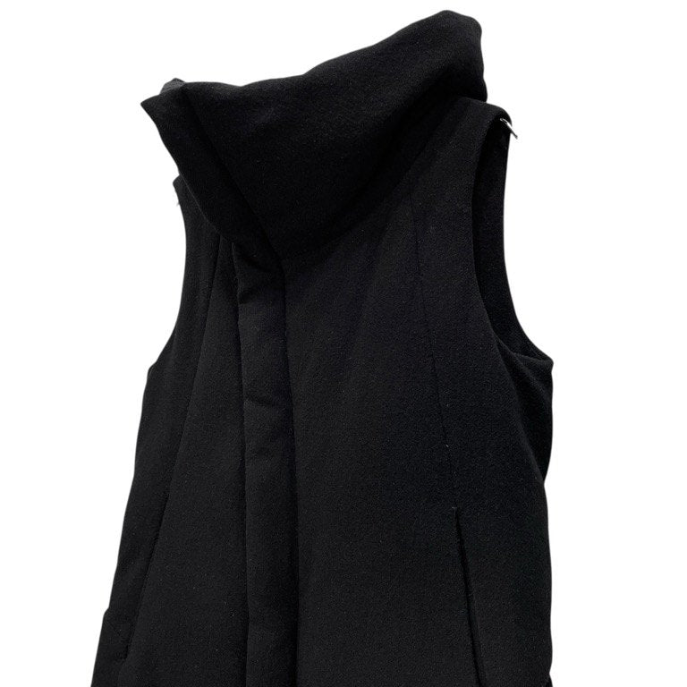 The Viridi-anne 16AW ウールフランネルハイネックスナップボタンダウンベスト ノースリーブ ジャケット ブルゾン コート アウター ヴィリジアン メンズ