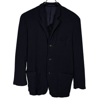 COMME des GARCONS HOMME PLUS ウールナイロンガーゼ5ポケットナローラペル3Bテーラードジャケット ブレザー Archive 90s 初期 ブルゾン コート アウター コムデギャルソンオムプリュス メンズ