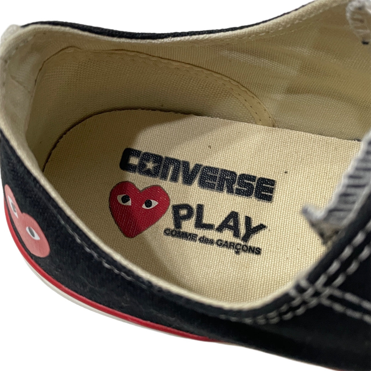 PLAY COMME des GARCONS × CONVERSE ALL STAR LIFTED OX PCDG ハートロゴプリントボリュームソールローカットスニーカー 厚底 シューズ 26cm プレイ コムデギャルソン コンバース メンズ レディース ユニセックス