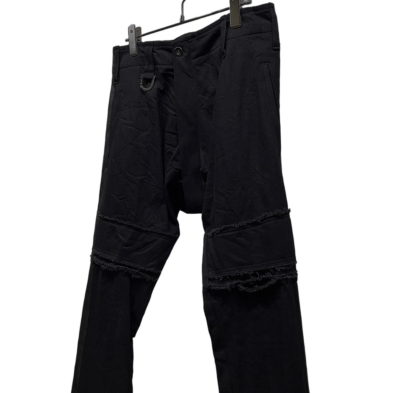 kiryuyrik 18AW PA Denime Paint Bondage Pants ストレッチブラックデニムサイドラインコーティングボンテージスキニーパンツ ボトムス 定価38,880円 キリュウ メンズ